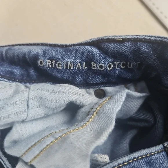 American Eagle Jeans Men 36x32 Original Boot Cut Next Level Airflex Stretch Blue - Picture 6 of 12